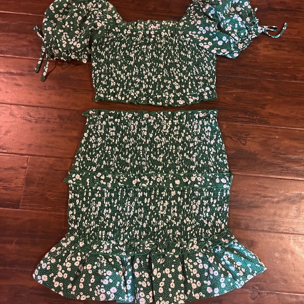 Green Princess Polly Floral Set